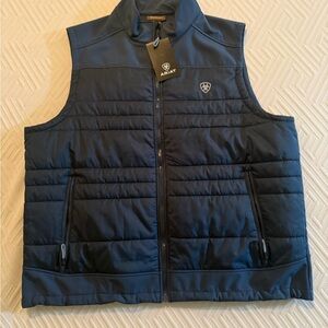 Ariat Men's Dark Blue Quilted Vest